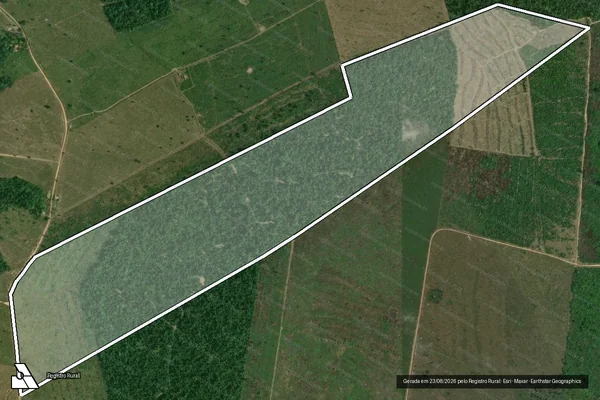 Imagem de satélite de SÍTIO RECANTO DO SABIÁ - Parte 1 em Goianésia do Pará - PA