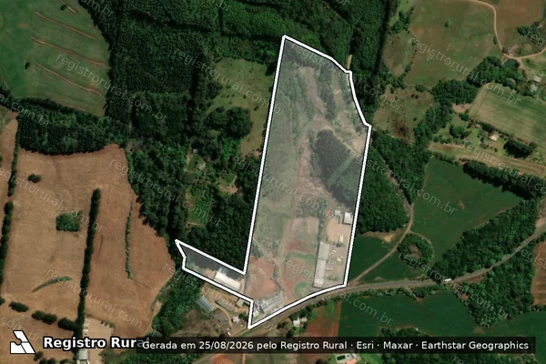Imagem de satélite de IMÓVEL SÃO JOÃO DA FAZENDA SANT ANA - Única em Vitorino - PR