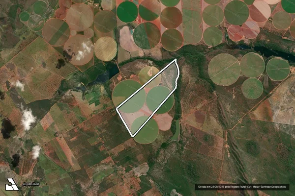 Imagem de satélite de Fazenda Santa Rosa - 001 em Paracatu - MG