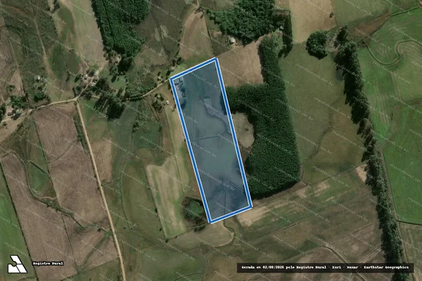 Imagem de satélite de Lote 03 do Projeto de Assentamento Boa Vista em Camaquã - RS