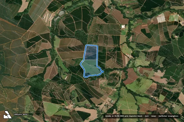 Imagem de satélite de Ponte Alta - Parcela 1 em Campos Gerais - MG