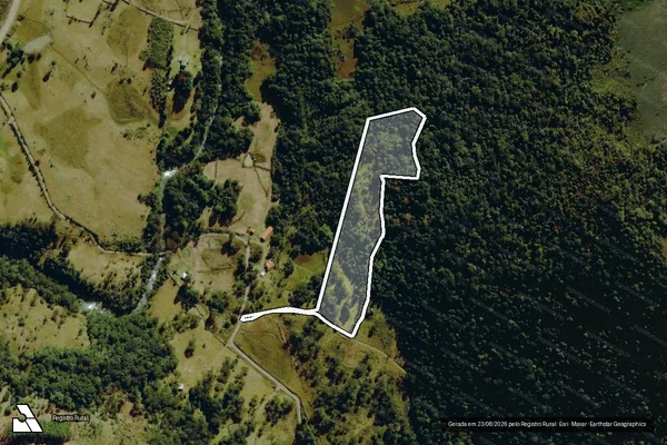 Imagem de satélite de Fazenda Vacas Gordas - Gleba 23 em Urubici - SC