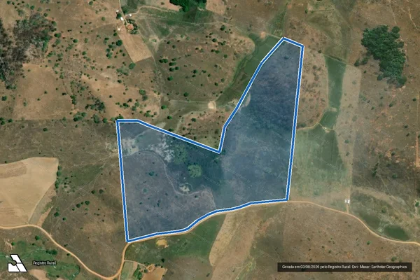 Imagem de satélite de RANCHO CUNHA - Parte 1 em Tarumirim - MG