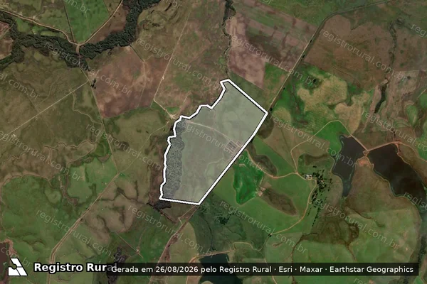 Imagem de satélite de FAZENDA SANTO ANTÔNIO 4 - 001 em Sant'Ana do Livramento - RS