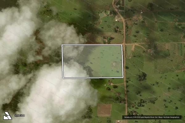 Imagem de satélite de Lote de Terras Rural 95 do Setor 05 da gleba Lote de Terras Pyrineos do PF/JOP - Parte 1 em Ji-Paraná - RO