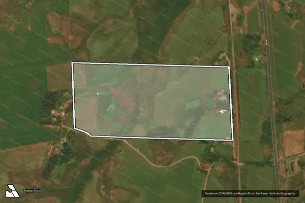 Imagem de satélite de PA ALVORADA / Lote 12 - Lote 12A em Júlio de Castilhos - RS