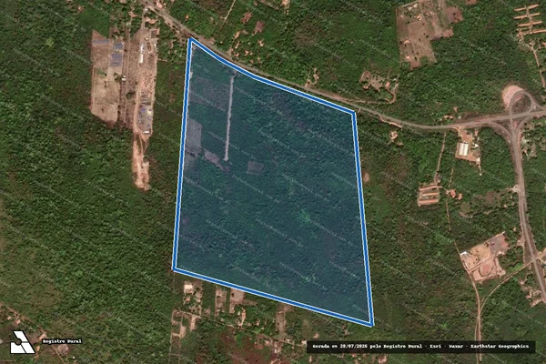 Imagem de satélite de Pau de Cinza - Parte 1 em Teresina - PI