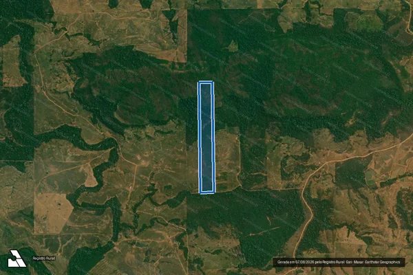 Imagem de satélite de LOTE 70 - FAZENDA SANTO AUGUSTO, GLEBA 02 - SETOR RIO BRANCO V - GLEBA RIO BRANCO - LOTE 70/B, GLEBA 02 - SÍTIO QUERÊNCIA AMADA em Alta Floresta D'Oeste - RO