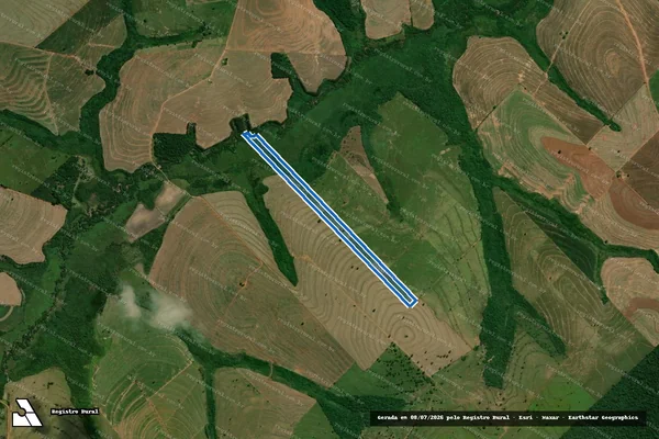 Imagem de satélite de PARTE DA FAZ. JANGADINHA - Parte 1 em Iporã - PR