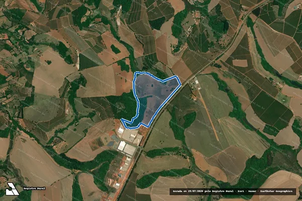 Imagem de satélite de Muricy - Gleba C em Machado - MG