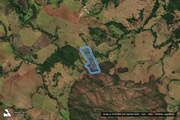 Imagem de satélite de FAZENDA TAMANDUA DENOMINADA 2A - 001 em Iporá - GO