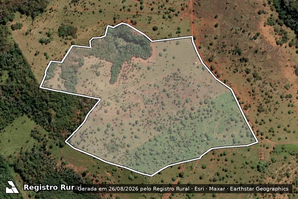 Imagem de satélite de FAZENDA DA BEBIDA - Parcela 1 em Prudente de Morais - MG