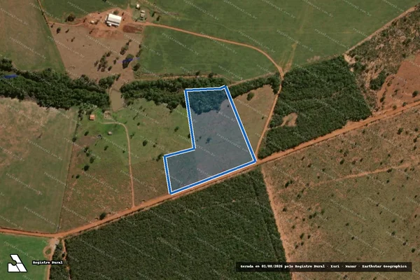Imagem de satélite de Fazenda Buriti ? Área Remanescente ? Gleba 2 - ÁREA 1 em Jaraguari - MS
