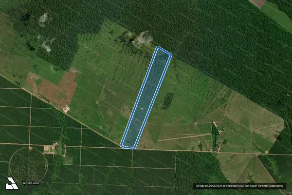 Imagem de satélite de Lote 13 da Colônia Aiu-Açú - Parcela 1 em Tailândia - PA