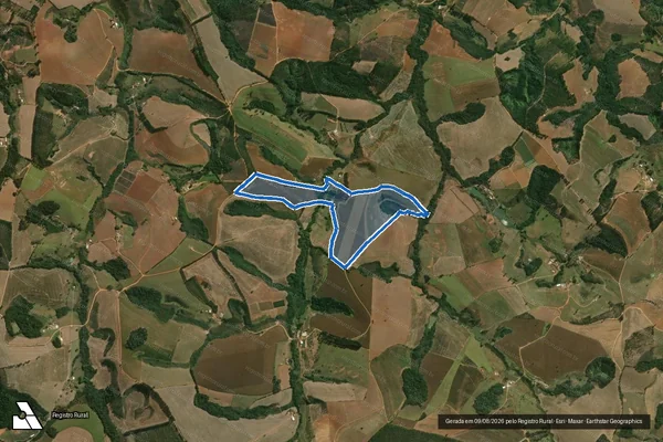 Imagem de satélite de FAZENDA CORRIOLA em Casa Grande - MG