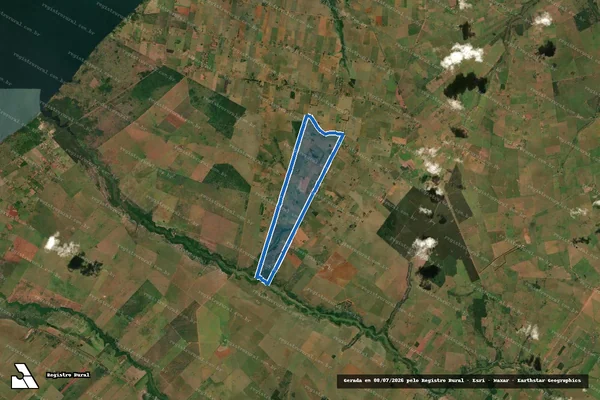 Imagem de satélite de Assentamento Estadual Vista Alegre - em Caiuá - SP