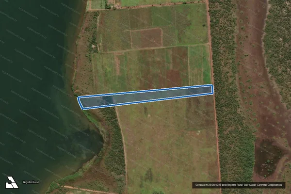 Imagem de satélite de Lote 01, Desmembrado do Lote N° 326, Setor SJ-10, Córrego Prata - Lote 01, Desmembrado do Lote N° 326, Setor SJ-10, Córrego Prata em Porto Nacional - TO