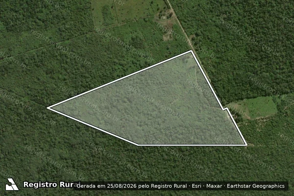 Imagem de satélite de Lote 283 ? Projeto de Assentamento Tamarineiro II - Sul - Lote 283 em Corumbá - MS
