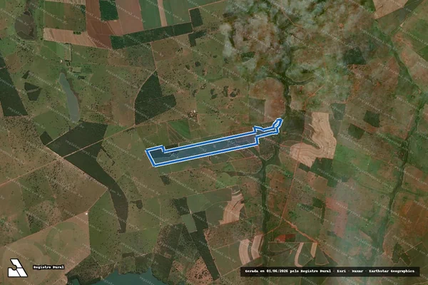 Imagem de satélite de Fazenda Bom Sucesso II - Parte 1 em Carneirinho - MG