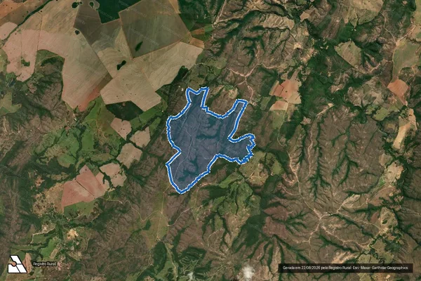 Imagem de satélite de Fazenda Santo Inácio - Parte 1 em Coromandel - MG