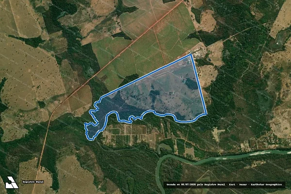 Imagem de satélite de ESTÂNCIA RIO BRANCO - Matrícula 21.750 em Barra do Bugres - MT