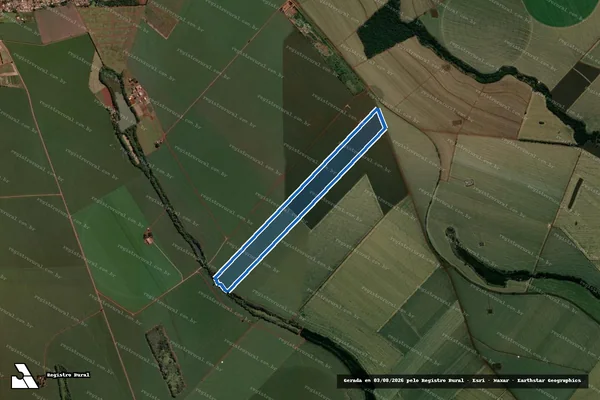 Imagem de satélite de Fazenda Santa Terezinha - Fazenda Santa Terezinha em Cândido Mota - SP