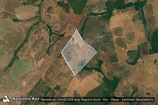 Imagem de satélite de FAZENDA SANTA TEREZA-GLEBA 04 - Gleba 04-FABIO em São Miguel do Araguaia - GO