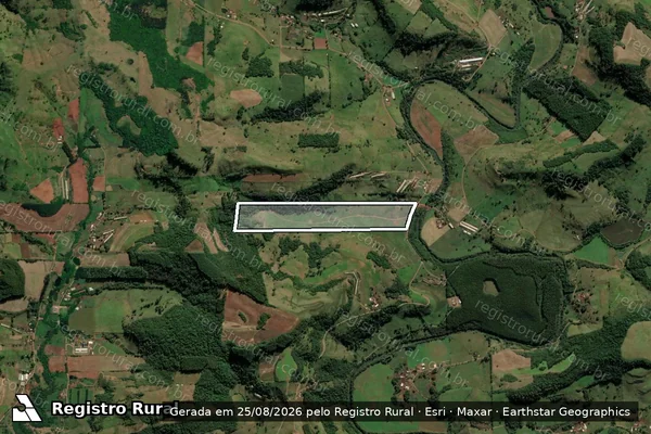 Imagem de satélite de Lote Colonial Nº 126 - Parte 1 em Riqueza - SC