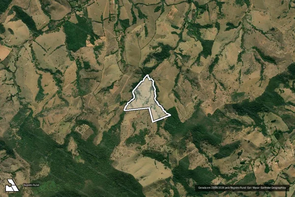 Imagem de satélite de Monte Belo - Parcela 1 em Soledade de Minas - MG