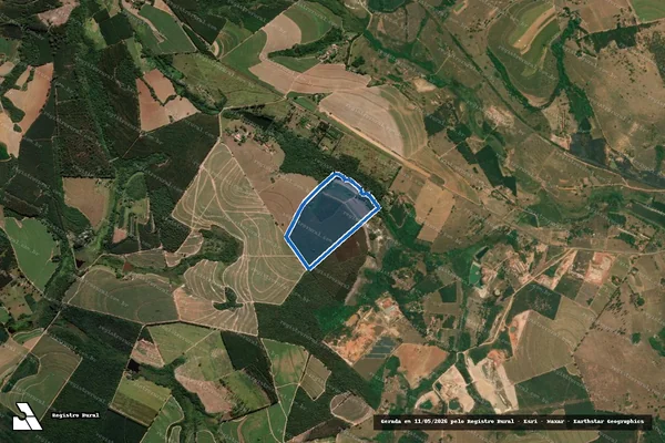 Imagem de satélite de Sítio Ipê - Parcela 1 em Tambaú - SP