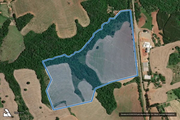 Imagem de satélite de Fazenda Pedro Schimidt - Parte 2 em Itaberá - SP
