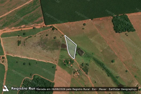 Imagem de satélite de ESTANCIA AGRO JARDINS - MATR. 47.811 em Pedranópolis - SP