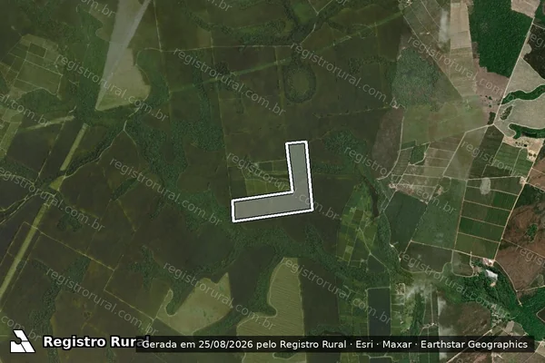 Imagem de satélite de Bloco 10 A2 - Matrícula 6426 - Parcela 1 em São Mateus - ES