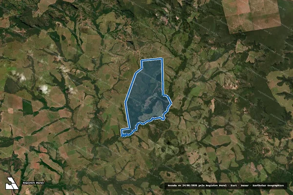 Imagem de satélite de FAZENDA BOM JESUS - Parte 1 em Pedro Gomes - MS