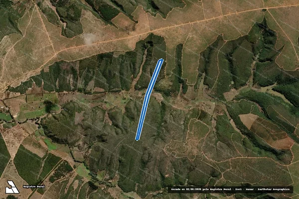 Imagem de satélite de Fazenda Braço Esquerdo  - Parte 1 em Vargem Grande do Rio Pardo - MG