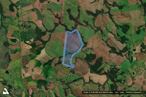 Imagem de satélite de Agropecuária Camboatá - Gleba D em Jóia - RS