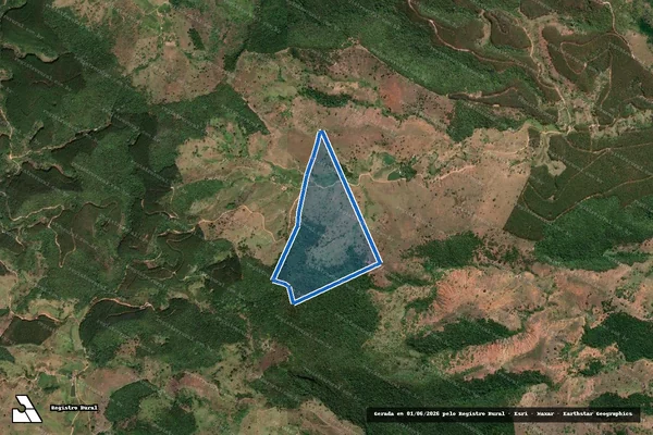Imagem de satélite de Fazenda no Córrego do Braúna - Faz. No Córrego do Braúna em Coroaci - MG