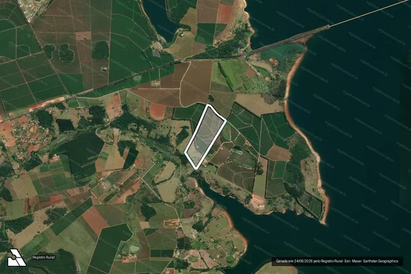 Imagem de satélite de FAZENDA VIRGEM SANTÍSSIMA - Única em Carlópolis - PR