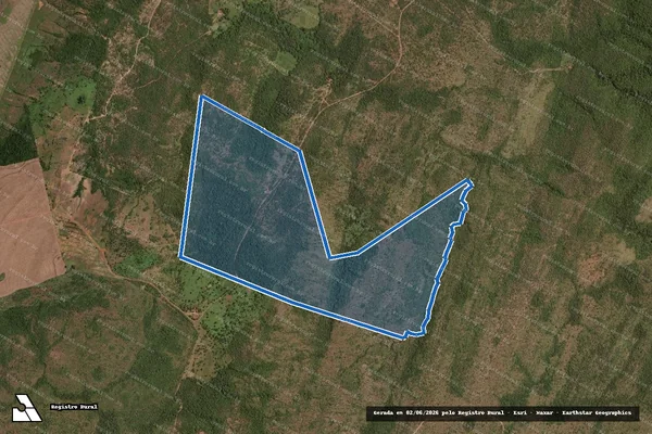 Imagem de satélite de FAZENDA JATAÍ - FAZENDA JATAÍ em Santa Rosa do Tocantins - TO