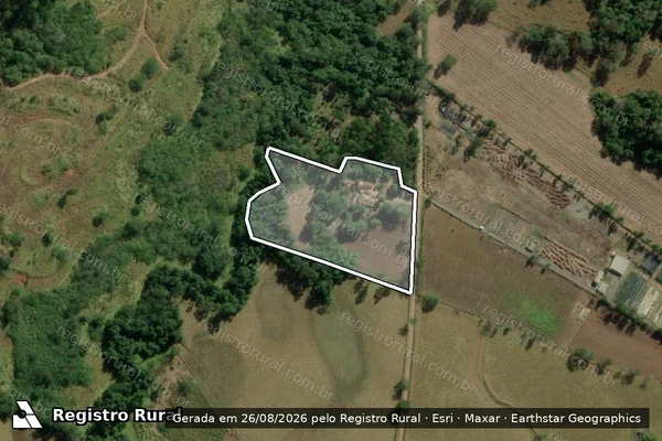 Imagem de satélite de Fazenda Cachoeira - Parte 1 em Pains - MG