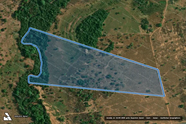 Imagem de satélite de FAZENDA ARARAS - GLEBA 01 em Santa Terezinha de Goiás - GO
