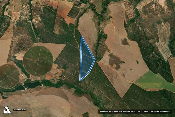 Imagem de satélite de Fazenda Pedras - Parte 3 em Unaí - MG