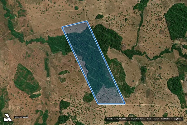 Imagem de satélite de FAZENDA SÃO JOSÉ - MATRÍCULA 622, ERNESTINA DA CUNHA MOREIRA em Pequizeiro - TO