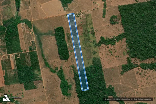 Imagem de satélite de Sitio Porta do Ceu - Gleba D em Nova Bandeirantes - MT