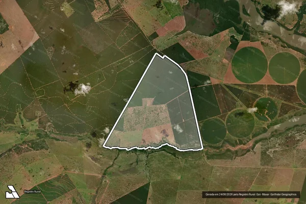 Imagem de satélite de FAZENDA SAO FELIX ? QUINHAO 2 - Parte 2 em Ribas do Rio Pardo - MS