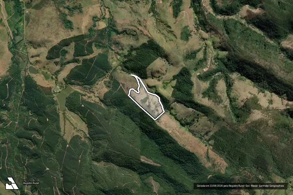 Imagem de satélite de Sítio Santa Lídia ? Gleba ?B? - Terreno Desmembrado B1 em Pindamonhangaba - SP