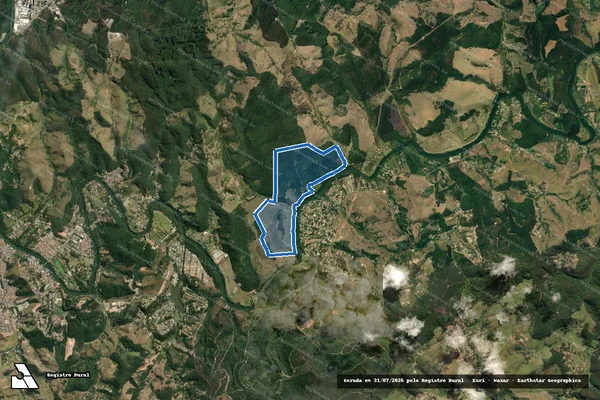 Imagem de satélite de Fazenda Caicara Area B - PARTE 2 em Jacareí - SP