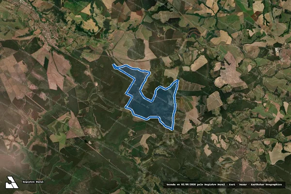 Imagem de satélite de Fazenda Sucuri - Fazenda Sucuri ? Gleba B em São Simão - SP