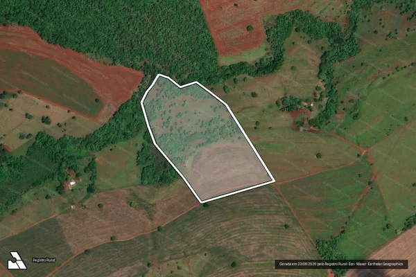 Imagem de satélite de FAZENDA DO MATO GROSSO, lugar den. FAZENDA DAS GUEROBAS - GLEBA-01 em Tupaciguara - MG