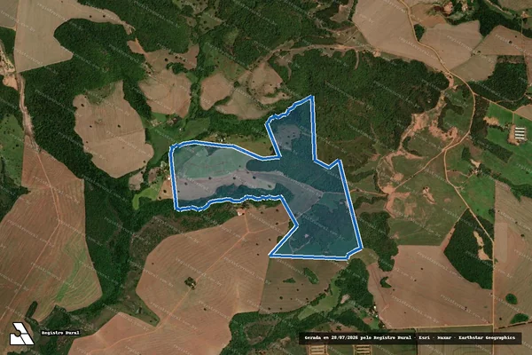 Imagem de satélite de FAZENDA RIO DOCE, COQUEIROS E RIO DOCE TABOCAS - 001 em Rio Verde - GO